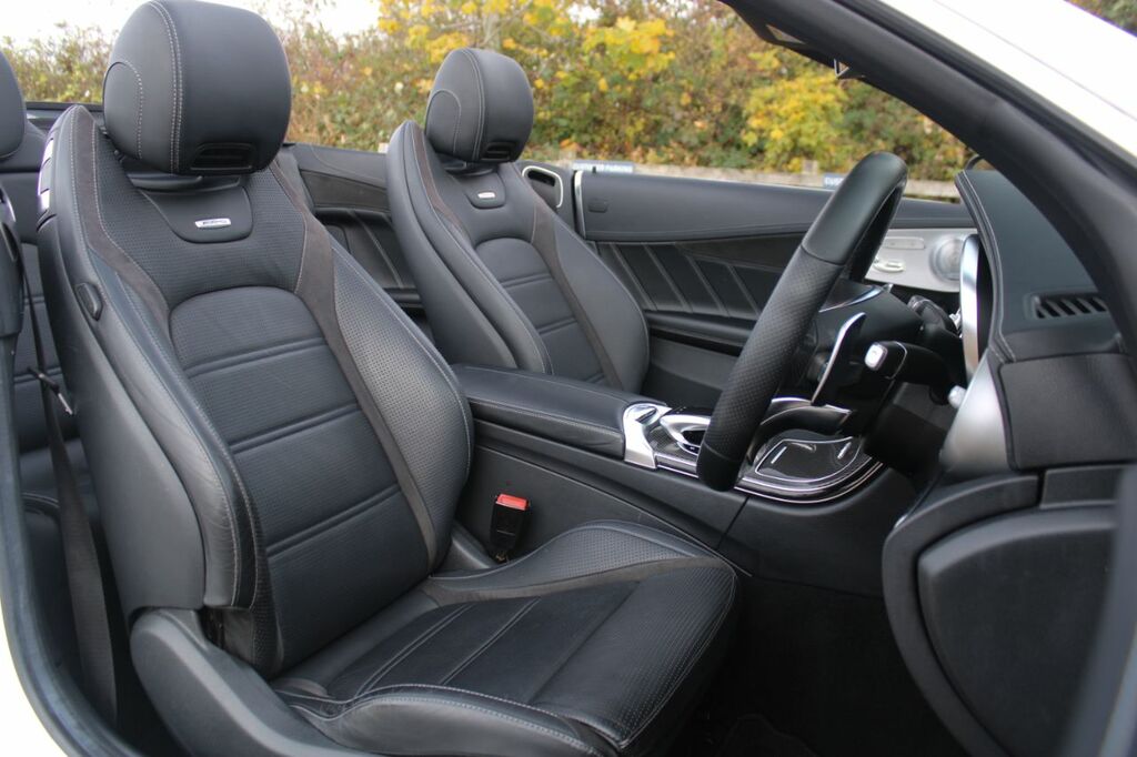 Mercedes-Benz C Class 4.0 C63 V8 Biturbo Amg Premium Cabriolet Spds Mc YC18OWG White #4