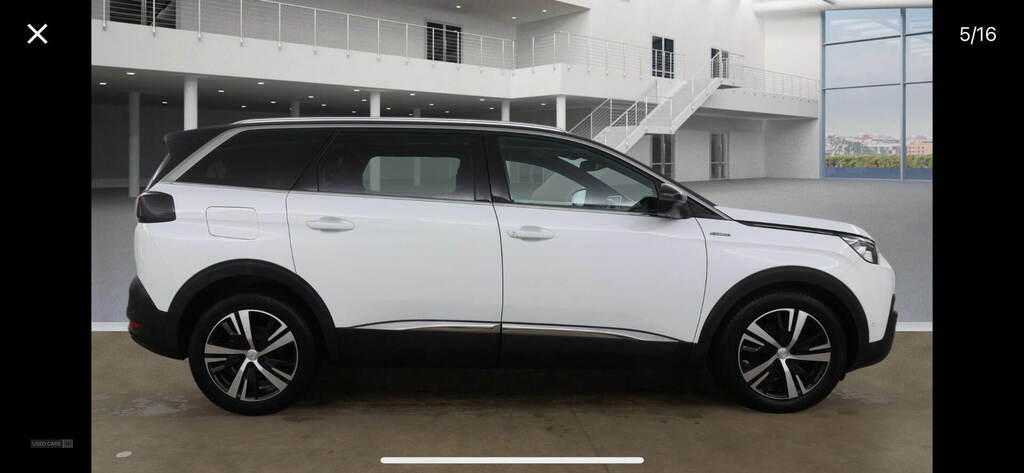 Peugeot 5008 1.5 Bluehdi Gt Line SJ69UDB White #5