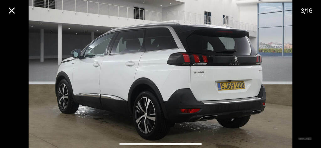 Peugeot 5008 1.5 Bluehdi Gt Line SJ69UDB White #3
