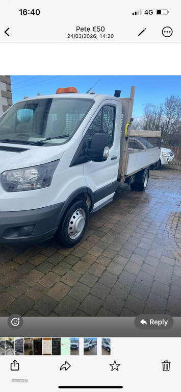 Ford Transit Custom 2.0 Tdci 130Ps Chassis Cab MF17LBY White #2