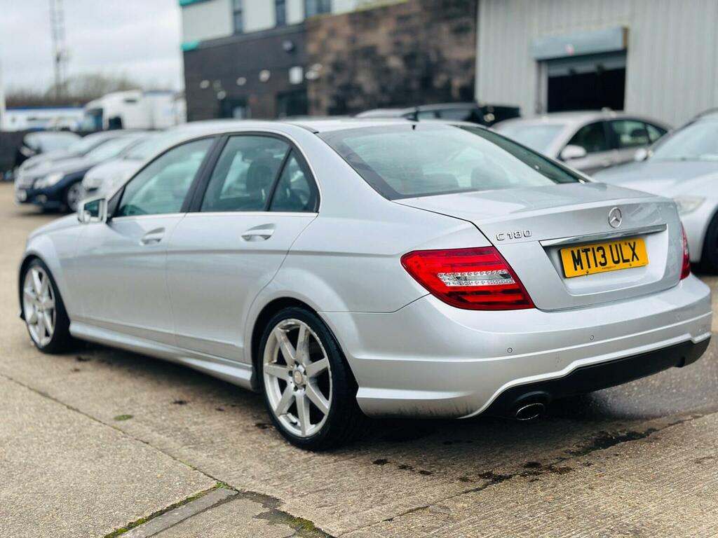 Mercedes-Benz C Class Saloon 1.6 C180 Blueefficiency Amg Sport G-tronic MT13ULX Silver #3