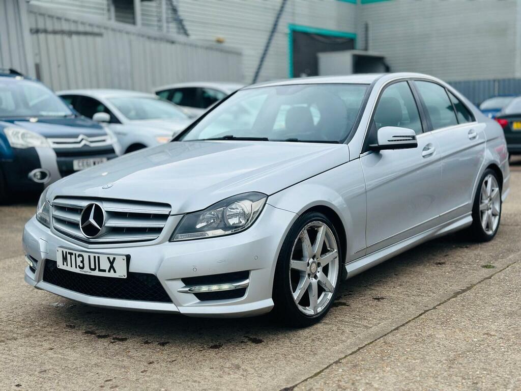 Mercedes-Benz C Class Saloon 1.6 C180 Blueefficiency Amg Sport G-tronic MT13ULX Silver #2