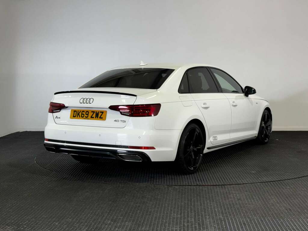 Audi A4 2.0 Tdi 40 Black Edition Saloon S Troni DK69ZWZ White #6