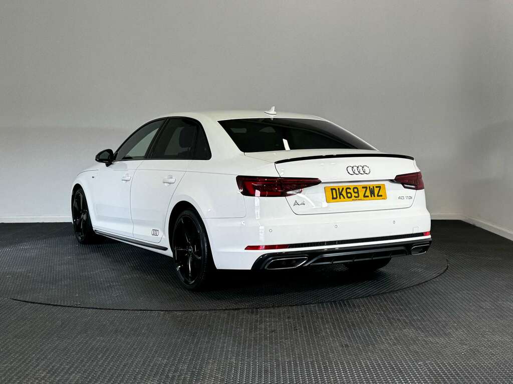 Audi A4 2.0 Tdi 40 Black Edition Saloon S Troni DK69ZWZ White #4