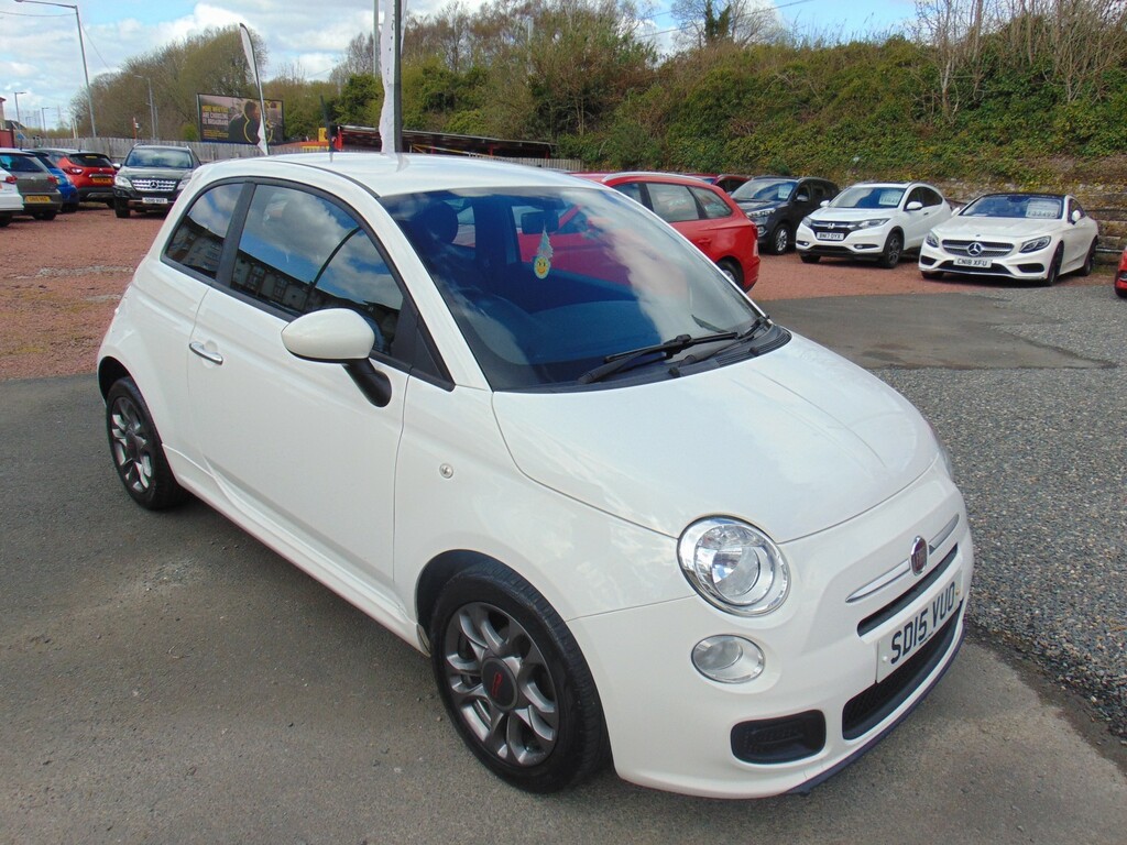 Fiat 500 Hatchback 1.2 500 1.2 69Hp S Only 48574 Miles SD15VUO White #4