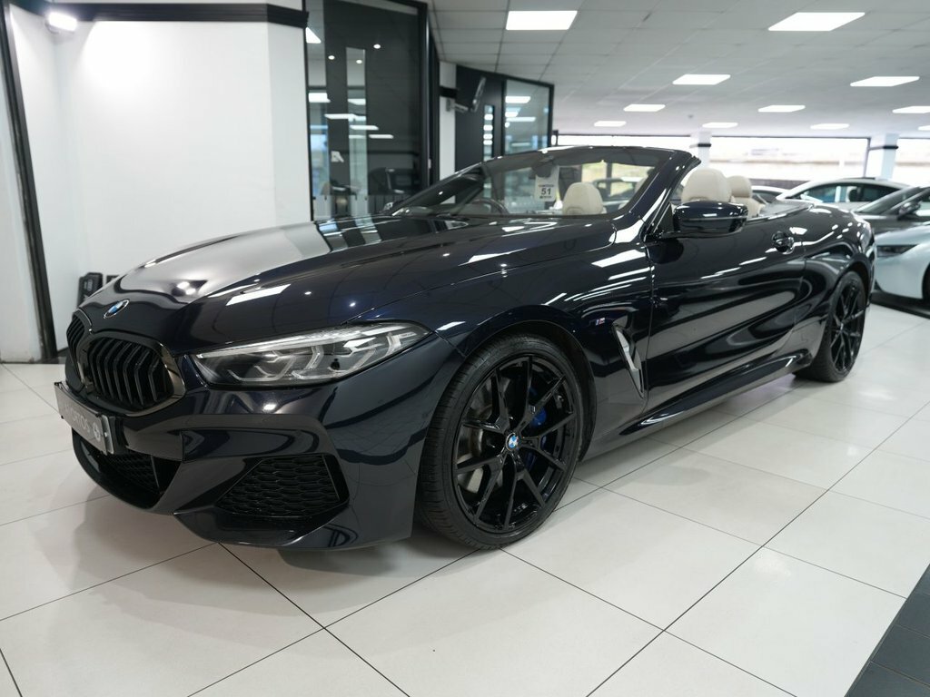 BMW 8 Series Convertible WP69OKE Black #3