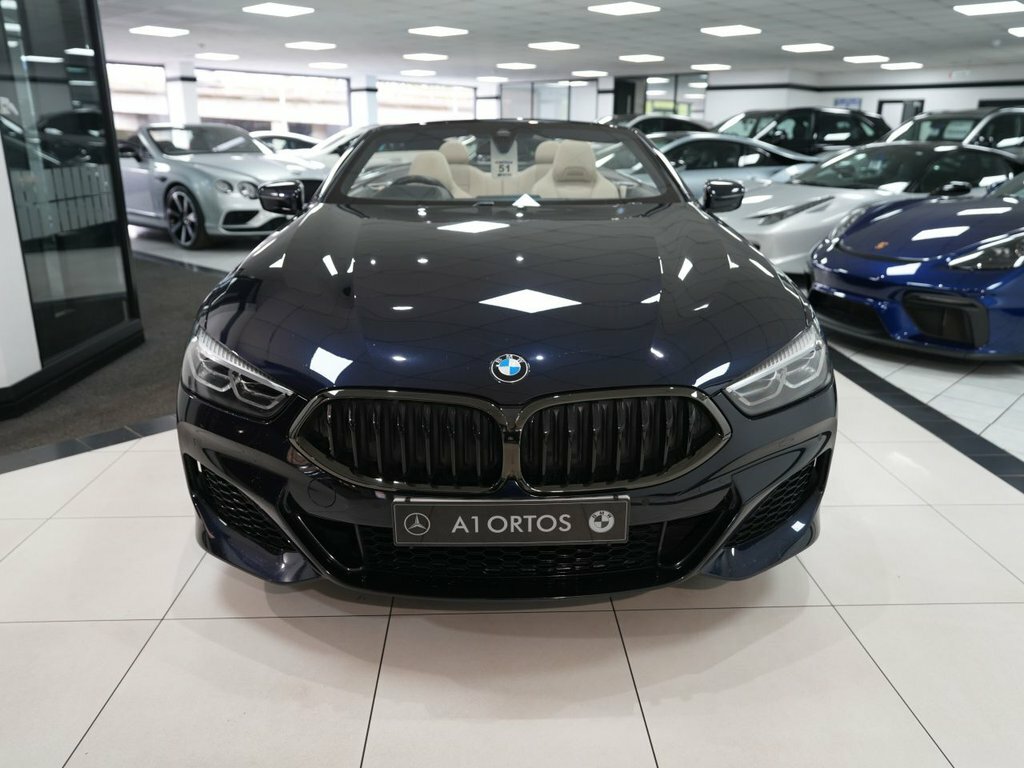 BMW 8 Series Convertible WP69OKE Black #2
