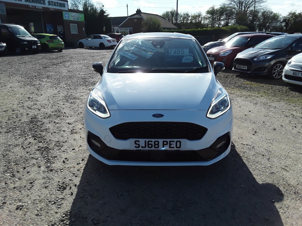 Ford Fiesta Hatchback 1.0 T Ecoboost St-line 2019 SJ68PEO White #2