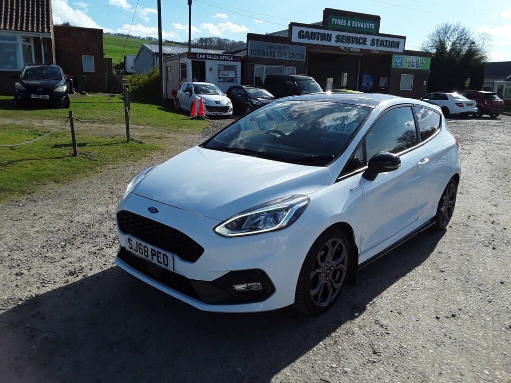 Ford Fiesta Hatchback 1.0 T Ecoboost St-line 2019 SJ68PEO White #3