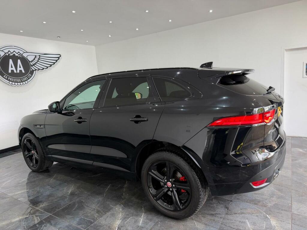 Jaguar F-Pace Suv 2.0 D180 R-sport Awd Euro 6 Ss 20 YL68POU Black #4