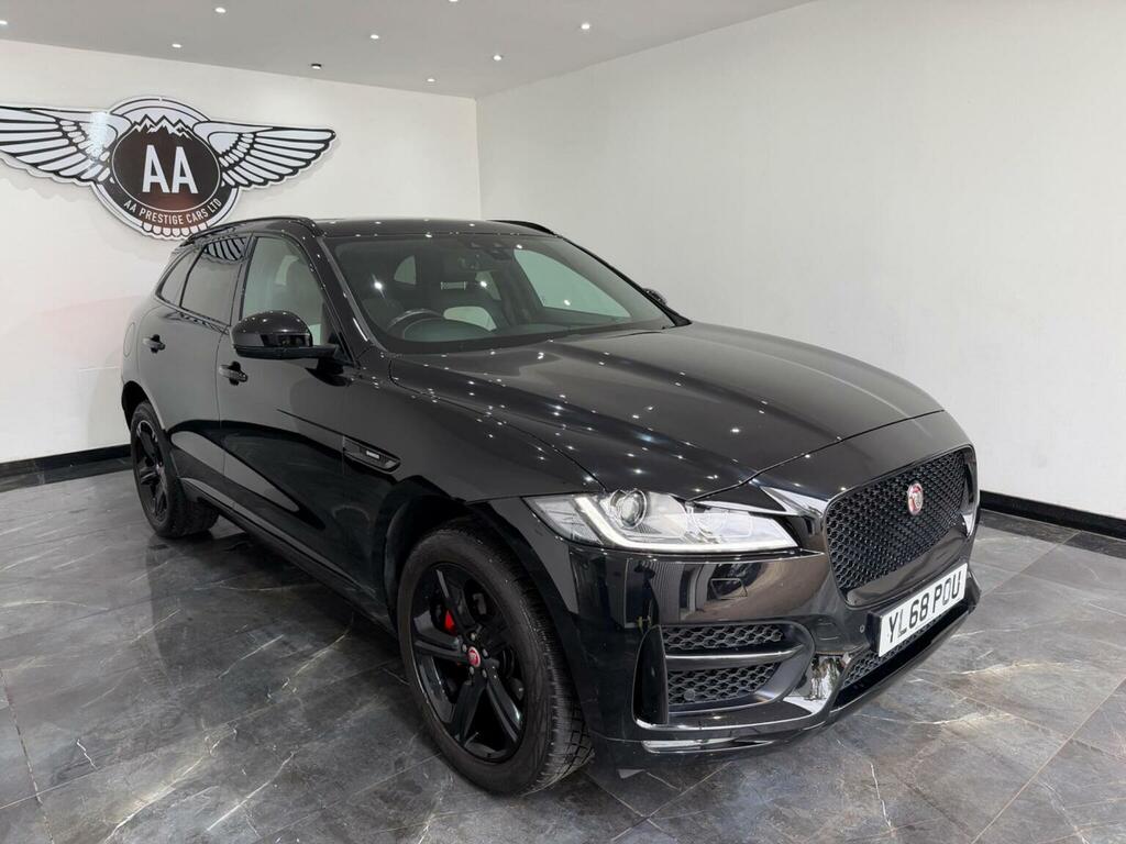 Jaguar F-Pace Suv 2.0 D180 R-sport Awd Euro 6 Ss 20 YL68POU Black #5