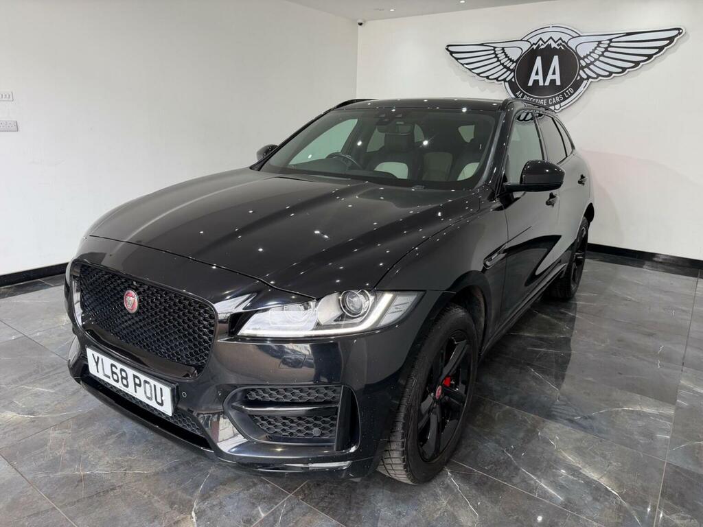 Jaguar F-Pace Suv 2.0 D180 R-sport Awd Euro 6 Ss 20 YL68POU Black #6