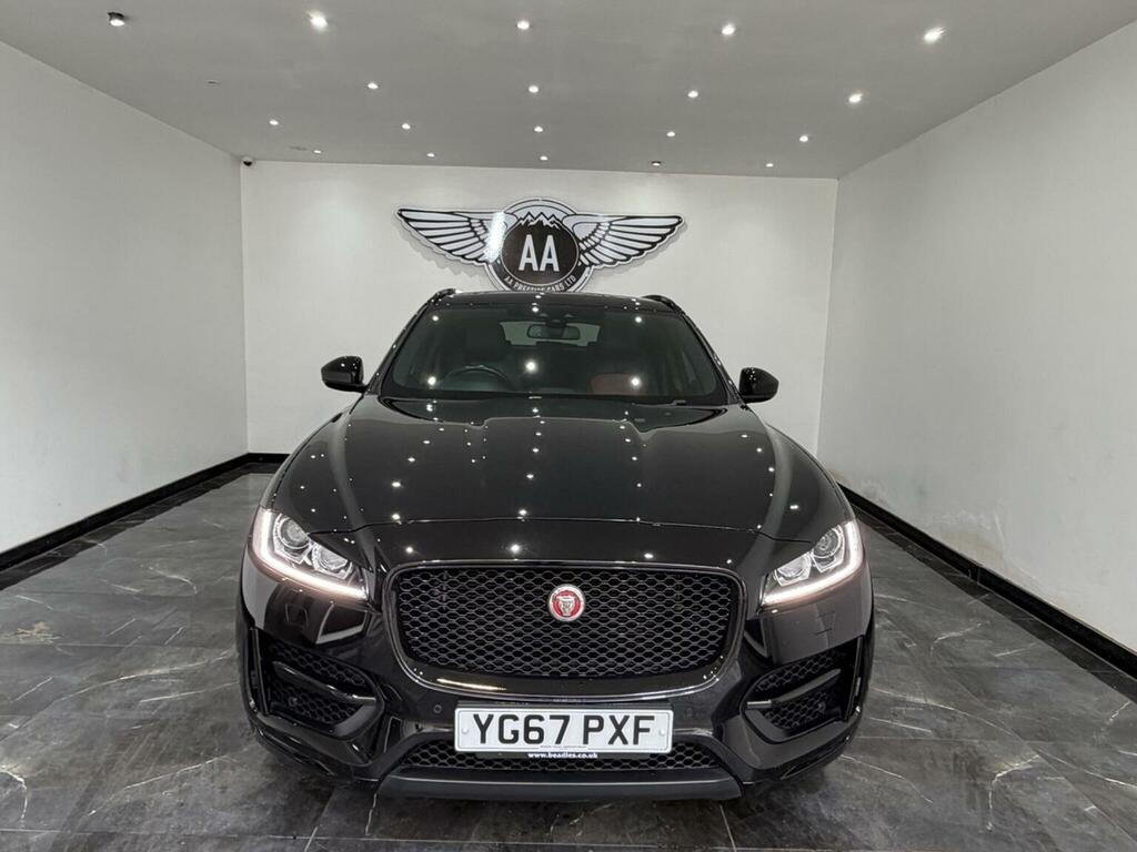 Jaguar F-Pace Suv 2.0 D180 R-sport Awd Euro 6 Ss 20 YG67PXF Black #2