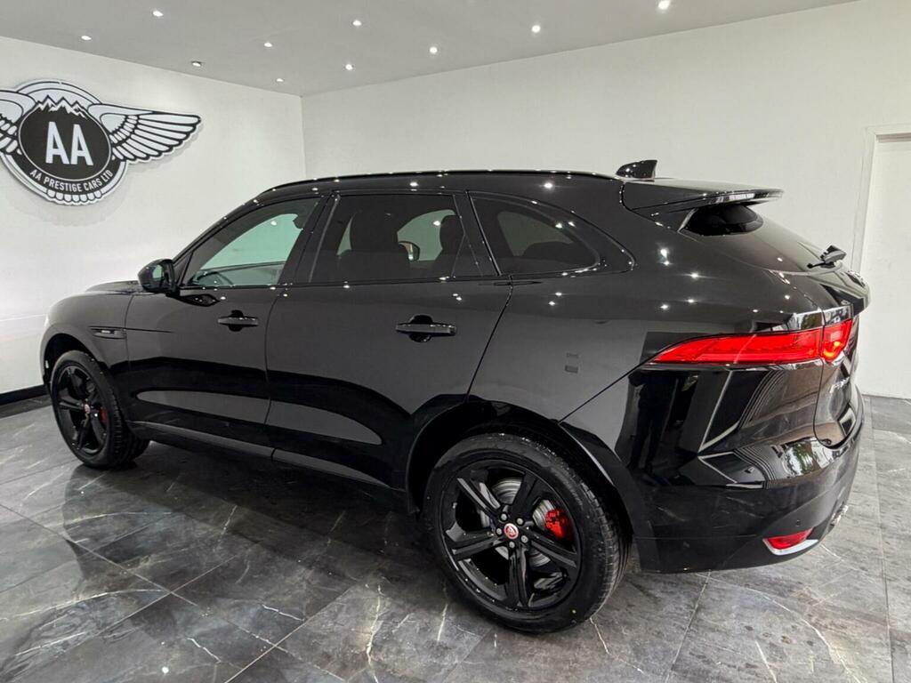 Jaguar F-Pace Suv 2.0 D180 R-sport Awd Euro 6 Ss 20 YG67PXF Black #4