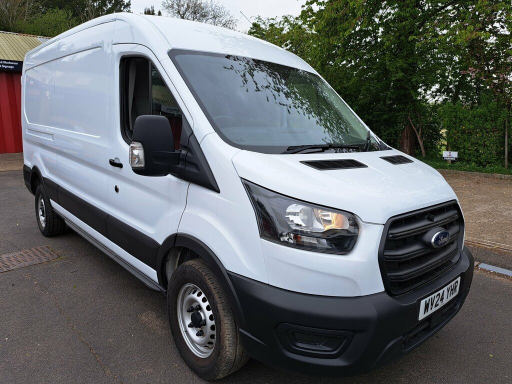 Ford Transit Custom 2.0 350 Ecoblue Leader Panel Van WV24YHR White #3