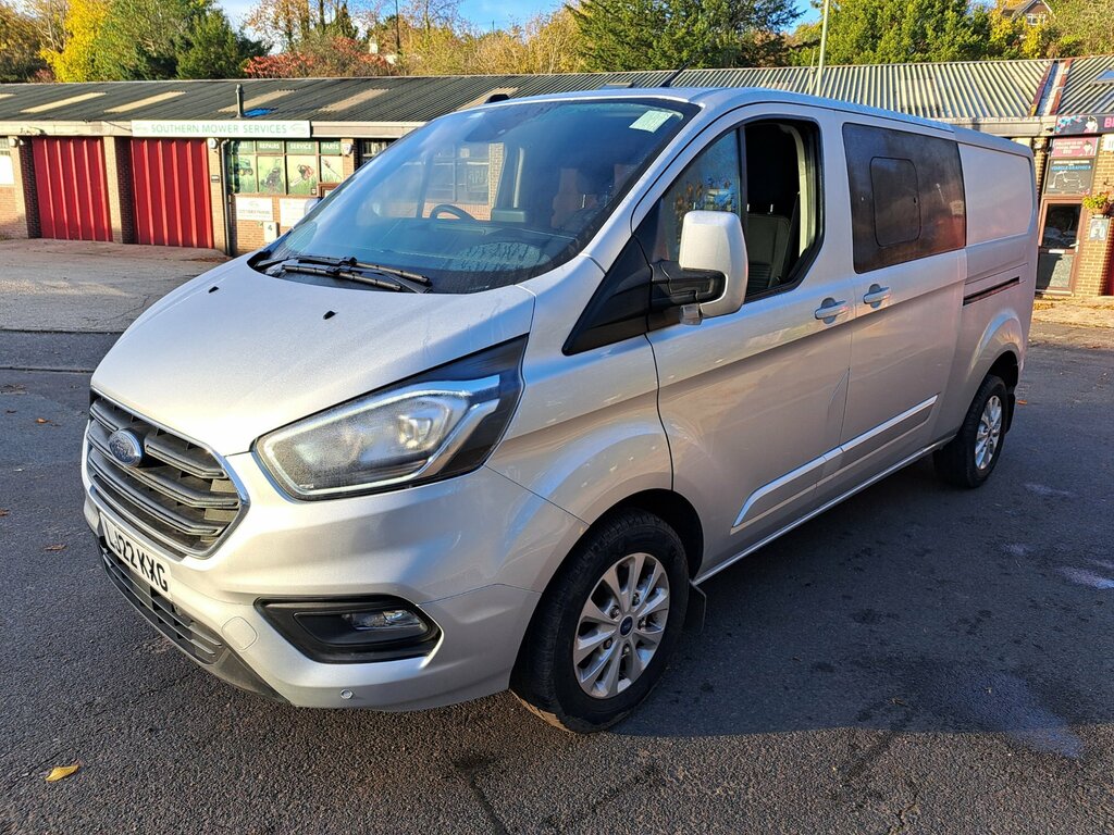 Ford Transit Custom 2.0 320 Ecoblue Limited Crew Van Double Cab Di Silver