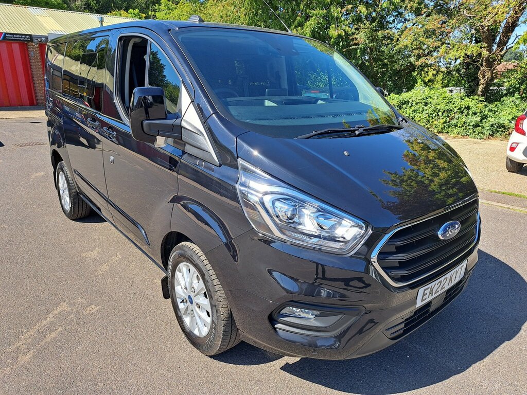 Ford Transit Custom 2.0 300 Ecoblue Limited Crew L1 EK22KYT Black #6