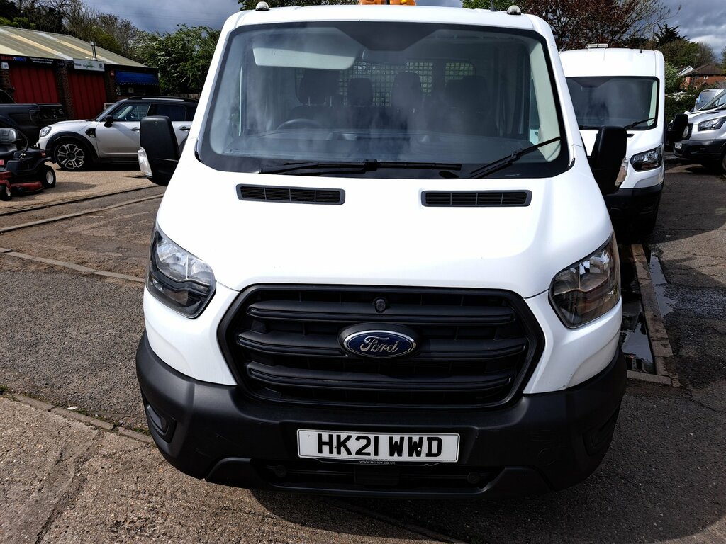 Ford Transit Custom 2.0 350 Ecoblue Hdt Leader Chassis Double Cab HK21WWD White #2