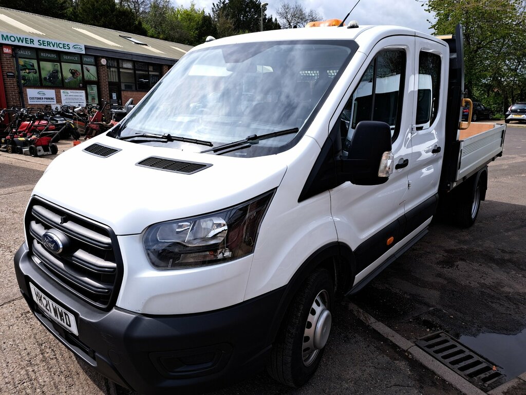 Ford Transit Custom 2.0 350 Ecoblue Hdt Leader Chassis Double Cab White