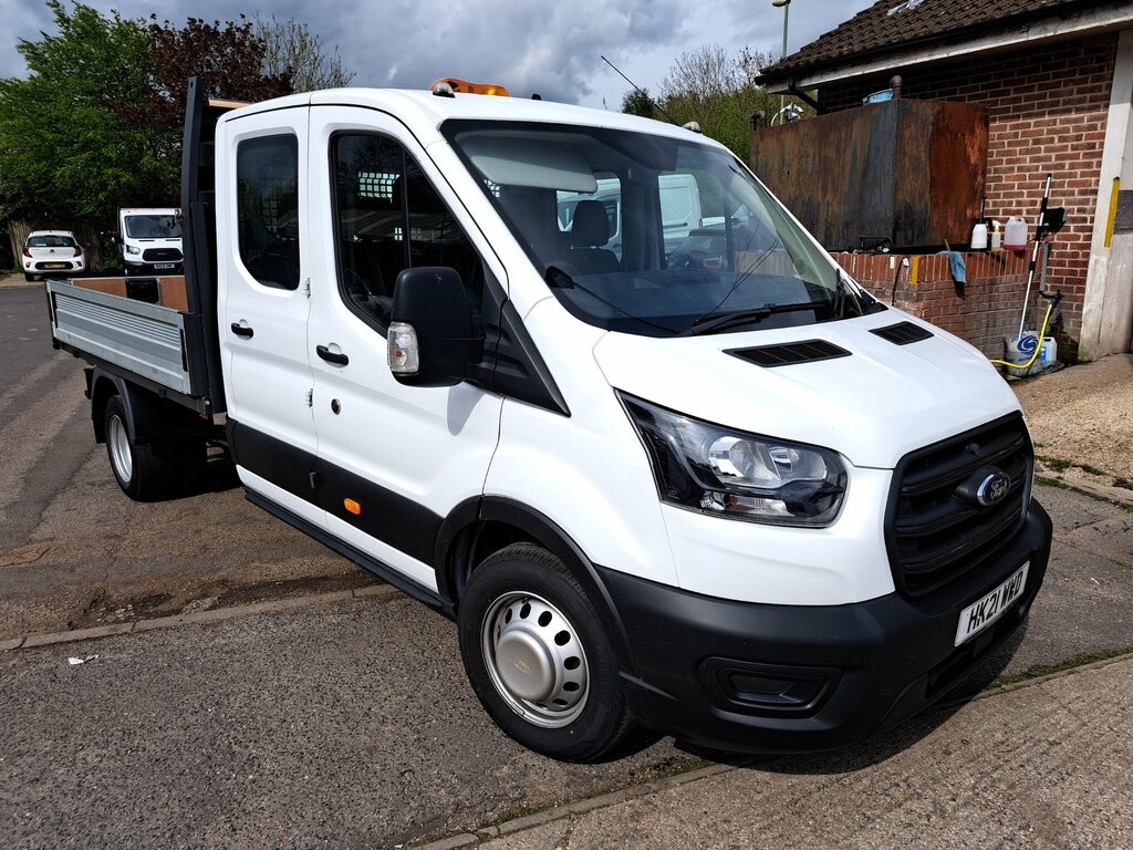 Ford Transit Custom 2.0 350 Ecoblue Hdt Leader Chassis Double Cab HK21WWD White #3