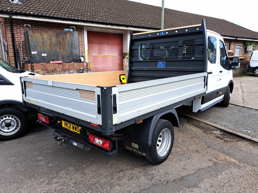 Ford Transit Custom 2.0 350 Ecoblue Hdt Leader Chassis Double Cab HK21WWD White #5