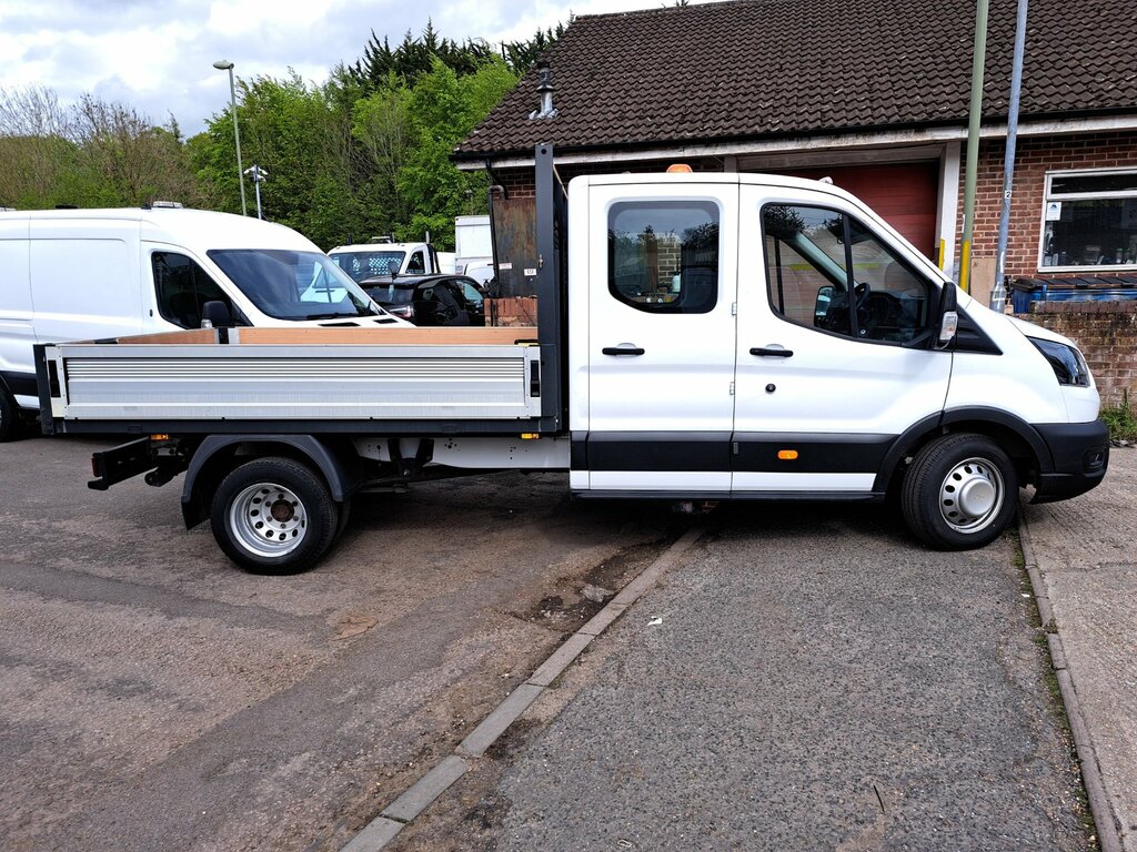 Ford Transit Custom 2.0 350 Ecoblue Hdt Leader Chassis Double Cab HK21WWD White #4