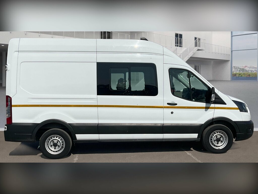 Ford Transit Custom 2.0 Ecoblue 130Ps H3 Leader Double Cab Van, Air Co MT72AFN White #4