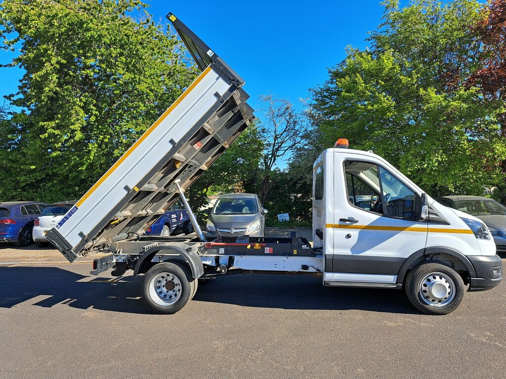Ford Transit Custom 2.0 350 Ecoblue Hd Leader Tipper WR74FNO White #3