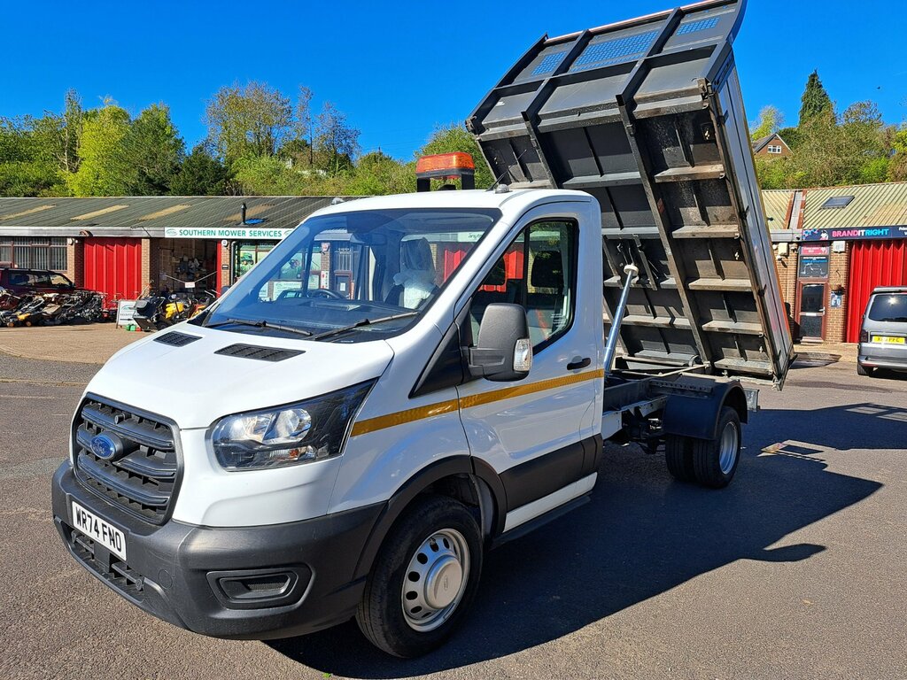 Ford Transit Custom 2.0 350 Ecoblue Hd Leader Tipper White