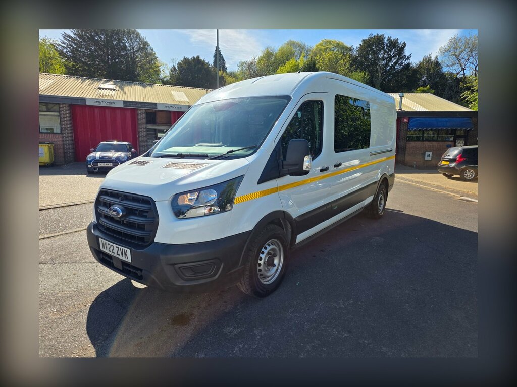Ford Transit Custom 2.0 350 Ecoblue Leader Mess Welfare Van White