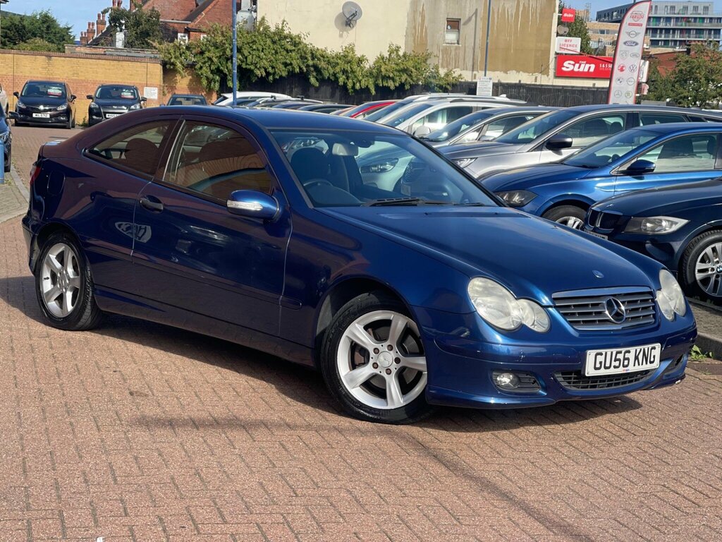 Mercedes-Benz C Class 1.8 C180 Kompressor Se Coupe GU56KNG Blue #2