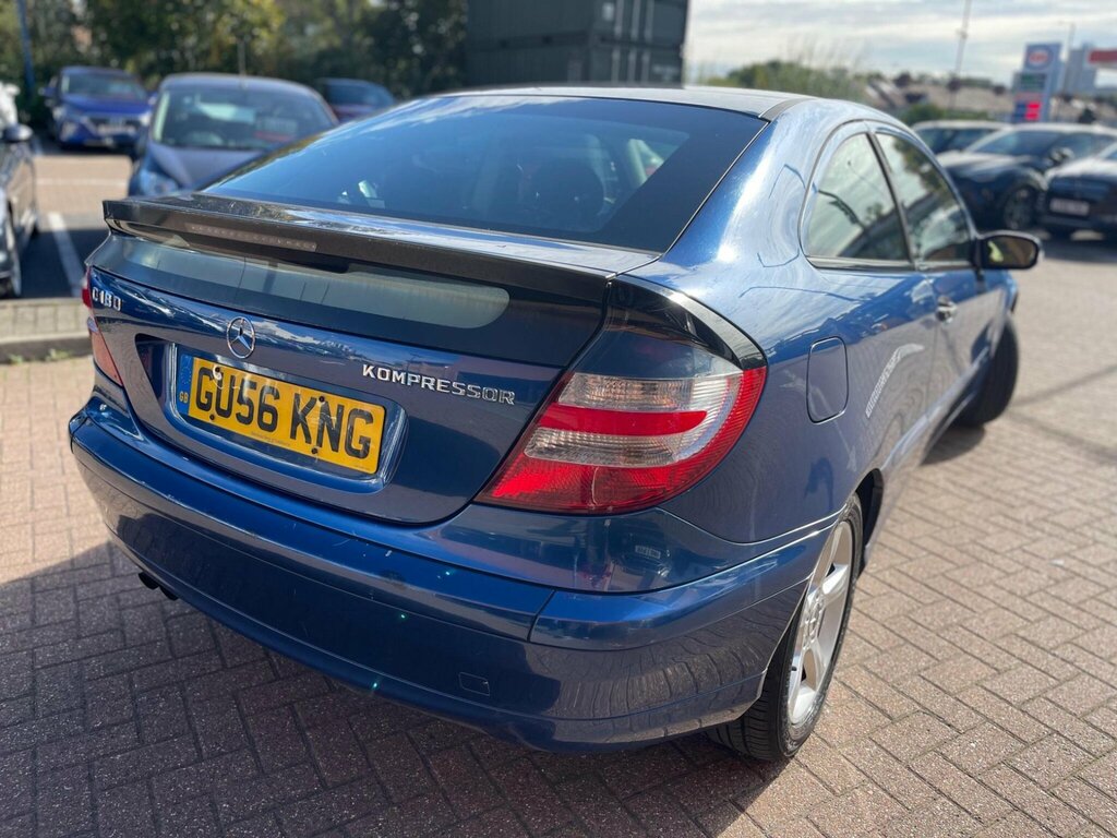Mercedes-Benz C Class 1.8 C180 Kompressor Se Coupe GU56KNG Blue #5
