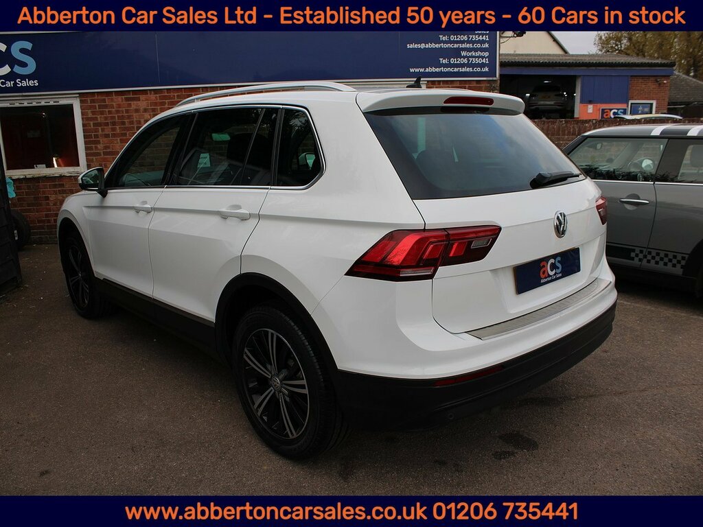 Volkswagen Tiguan Tdi Bluemotion Tech Se Navigation MJ66KZT White #4