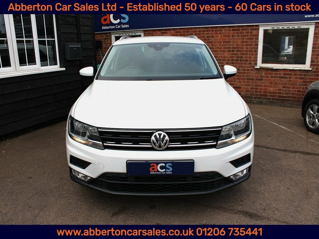 Volkswagen Tiguan Tdi Bluemotion Tech Se Navigation MJ66KZT White #2