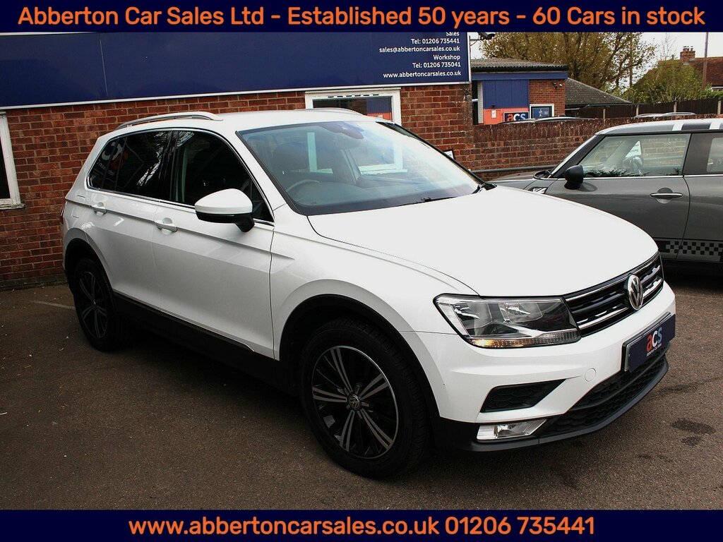 Volkswagen Tiguan Tdi Bluemotion Tech Se Navigation MJ66KZT White #3