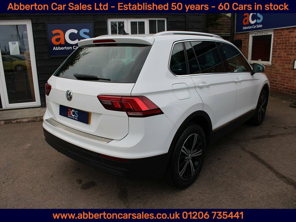 Volkswagen Tiguan Tdi Bluemotion Tech Se Navigation MJ66KZT White #6