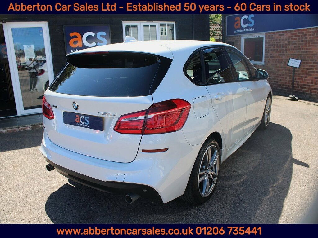 BMW 2 Series Active Tourer 220D M Sport YL67YVX White #4