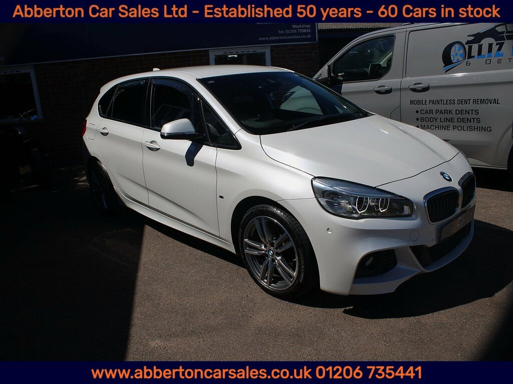 BMW 2 Series Active Tourer 220D M Sport YL67YVX White #3
