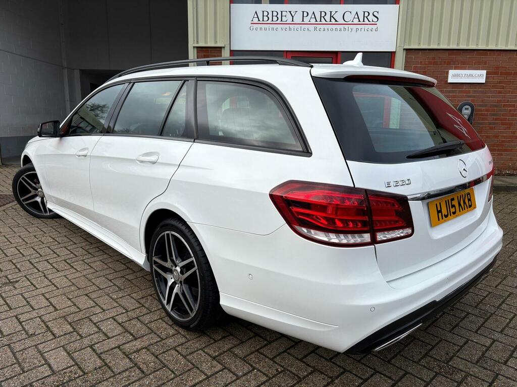 Mercedes-Benz E Class Estate 2.1 E220 Bluetec Amg Night Edition G-tronic HJ15KKB White #5