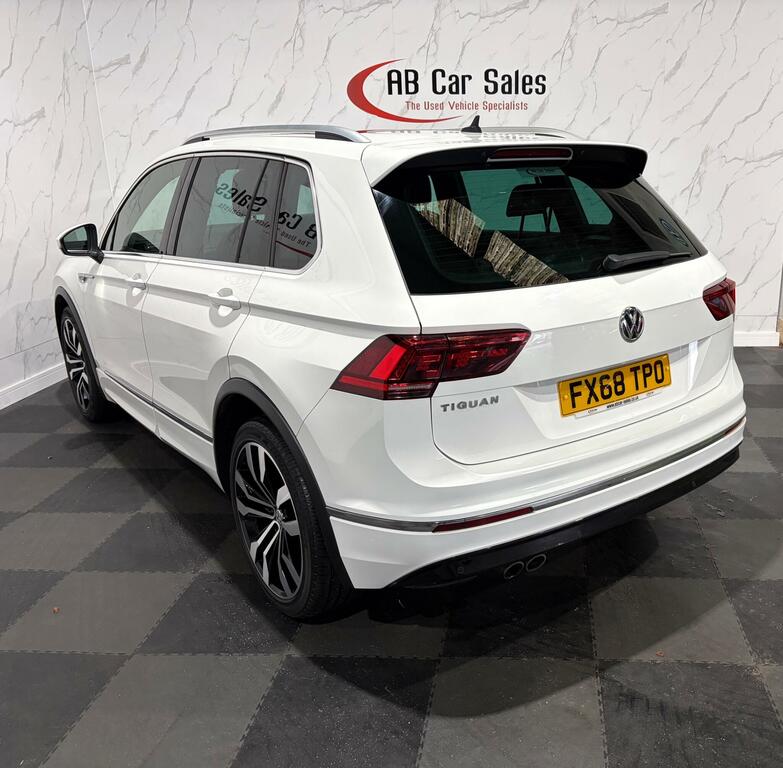 Volkswagen Tiguan 2.0 Tdi R-line Dsg Euro 6 Ss FX68TPO White #6