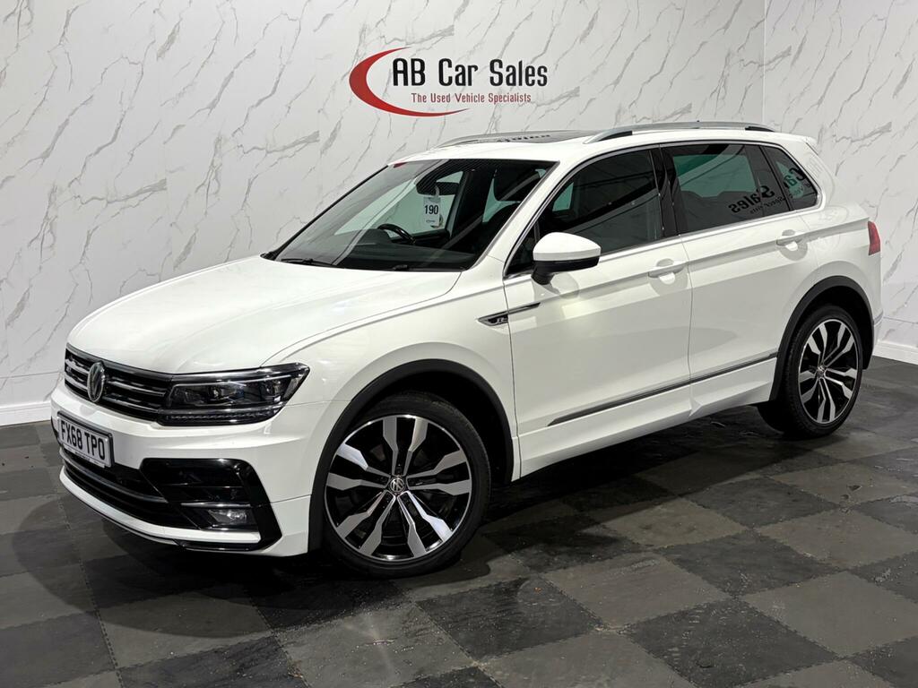 Volkswagen Tiguan 2.0 Tdi R-line Dsg Euro 6 Ss White