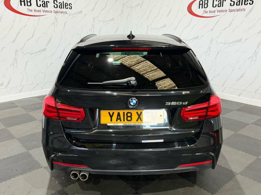 BMW 3 Series 2.0 320D M Sport Touring Euro 6 Ss YA18XEV Black #3