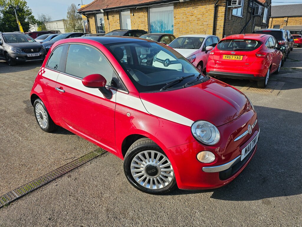 Fiat 500 1.2 Lounge Hatchback Euro 5 Ss Red #2