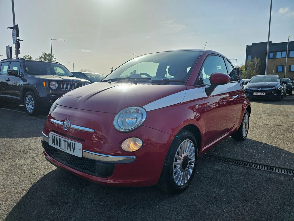 Fiat 500 1.2 Lounge Hatchback Euro 5 Ss Red #5