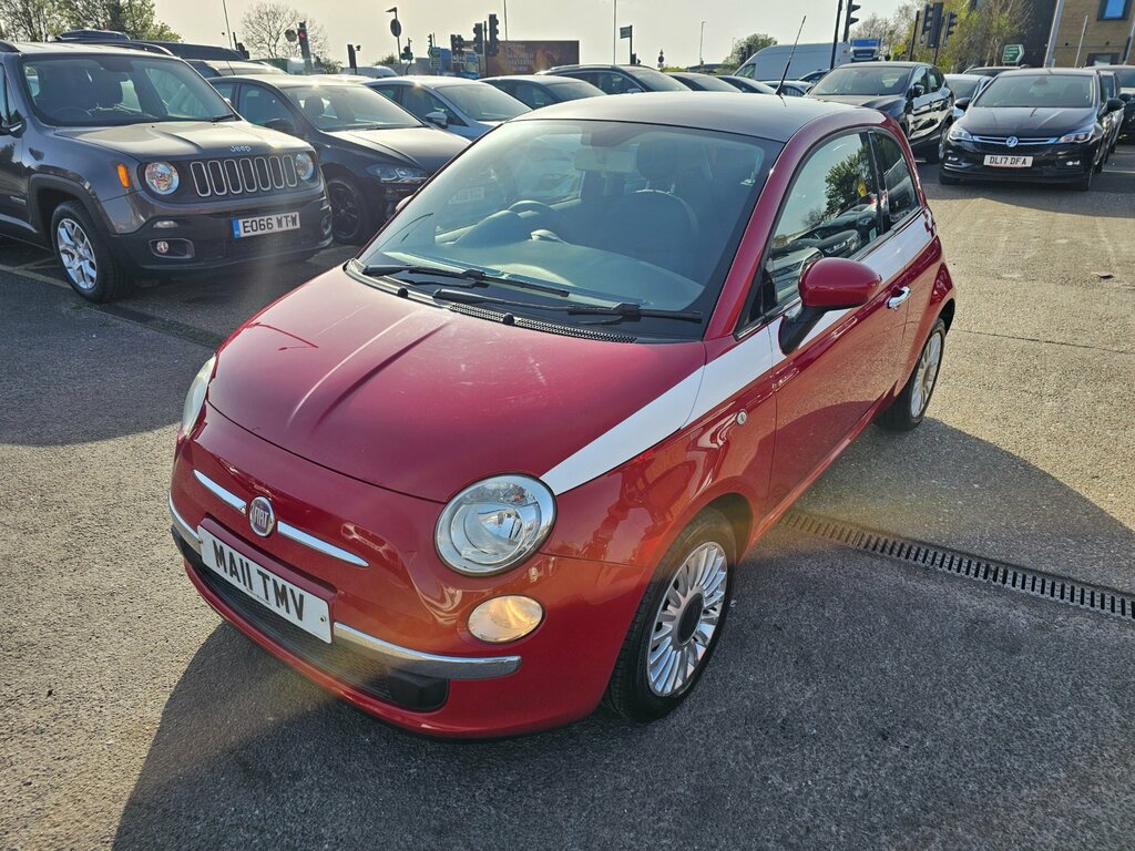 Fiat 500 1.2 Lounge Hatchback Euro 5 Ss Red #6
