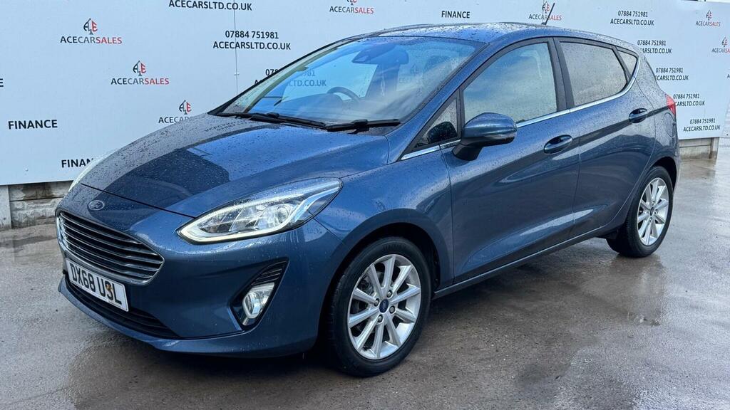 Ford Fiesta Hatchback 1.0T Ecoboost Titanium Euro 6 Ss DX68USL Blue #4