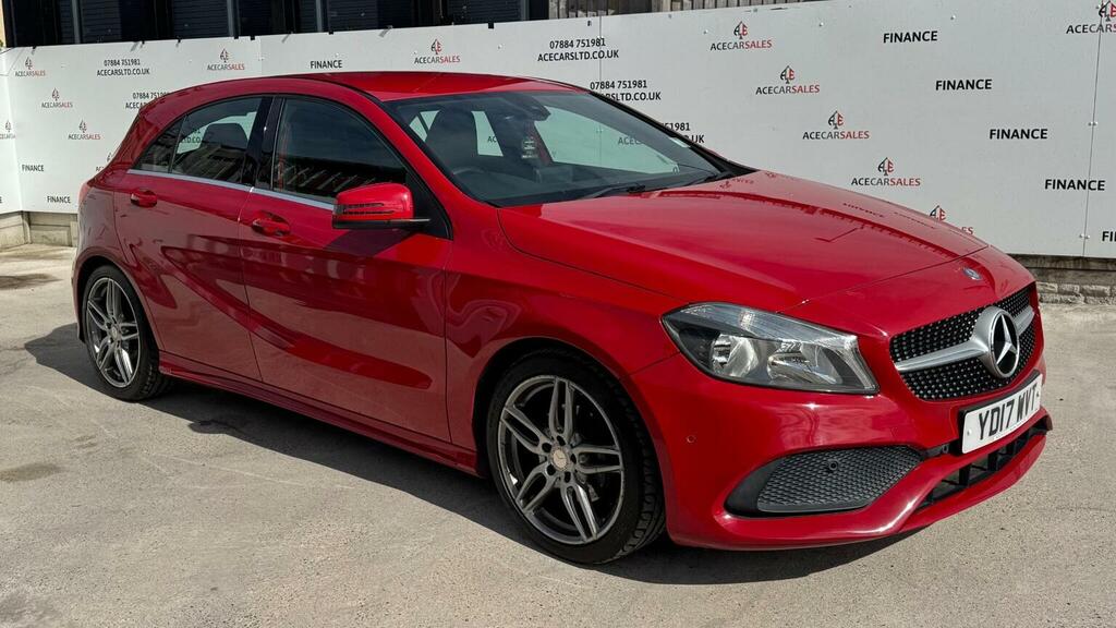 Mercedes-Benz A Class Hatchback 1.6 A160 Amg Line Executive Euro 6 S YD17WVT Red #2
