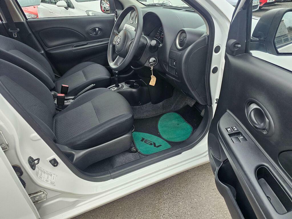 Nissan Micra 1.2 12V Visia Cvt Euro 5 White #4