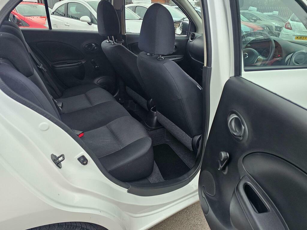 Nissan Micra 1.2 12V Visia Cvt Euro 5 White #5