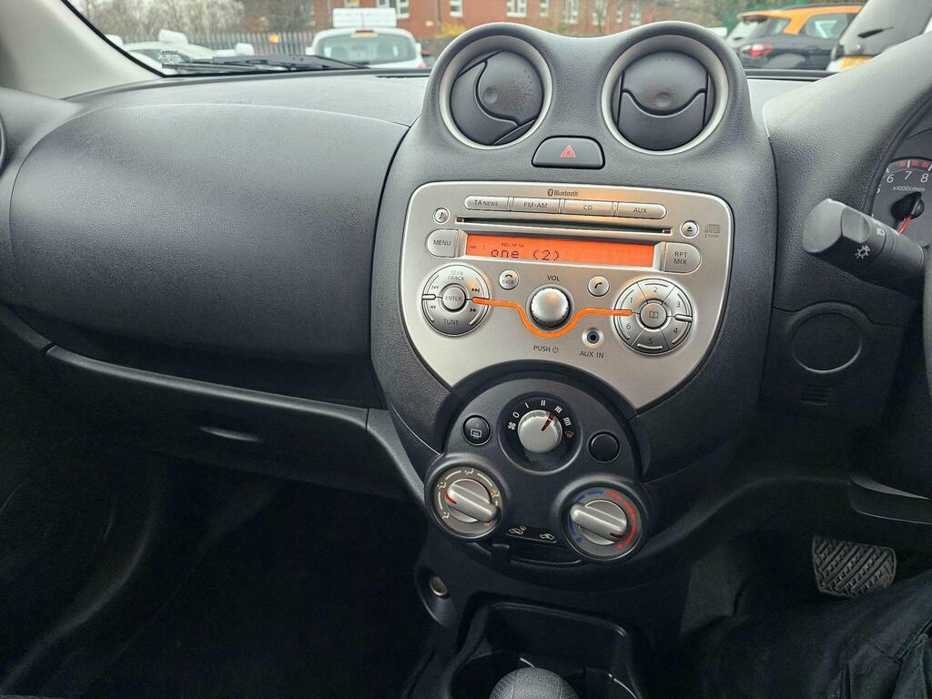 Nissan Micra 1.2 12V Visia Cvt Euro 5 White #6